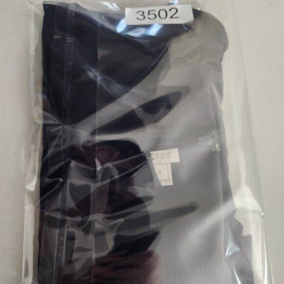 J. Crew Navy Sleeveless Scalloped Hem Sheath Dress Size 4 Polyester Blend - Picture 10 of 10